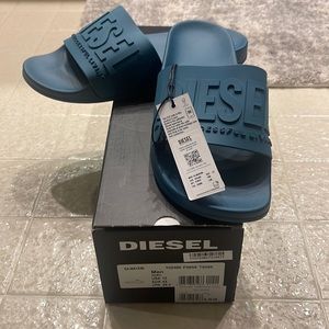 Diesel - Mens blue slides size 10